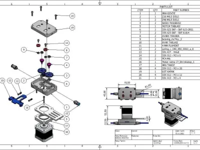 3D printer dual drive Extruder 3D model