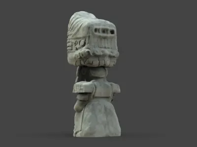 Mayan statue  3D print model