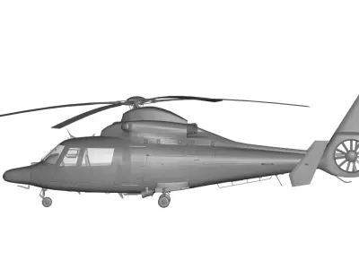 Eurocopter AS-365 3D model