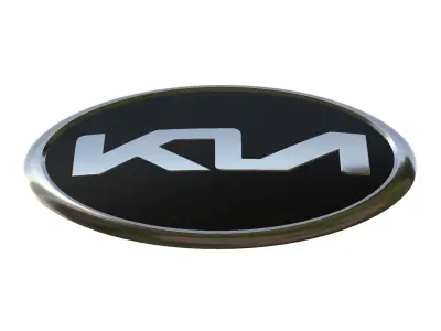 kia logo 3D model by 3dlogoman