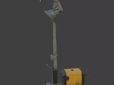 spotlight Low-poly 3D model
