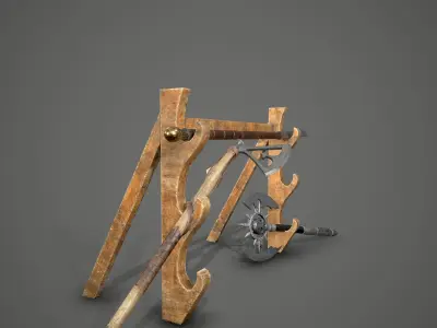 Weapon Market 04 Low-poly 3D model
