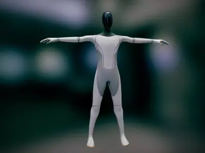 T Pose Tesla BOT 3D model