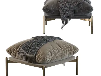 Cloud Pouf and Tradition 3D model