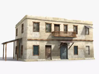 Arab x5 Low-poly 3D model