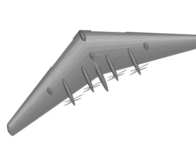 Northrop YB-35 3D model
