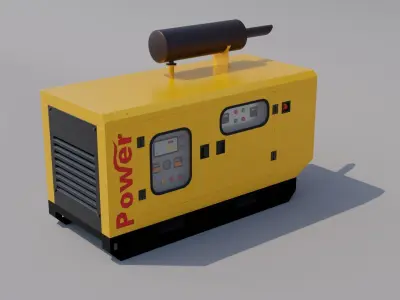 Power Generator Low-poly 3D model get