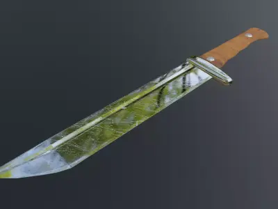 Hunting knife Free 3D model buy