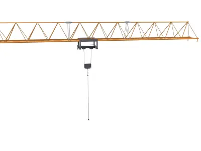 Low Poly Tower Crane 3D model