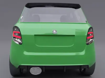skoda rs 3D model