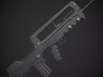 Famas F1 Low-poly 3D model