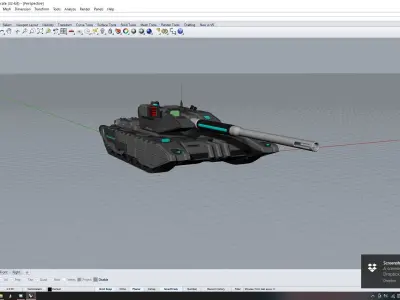 F3 AS Main Battle Tank model 3D model
