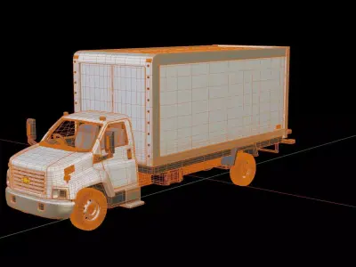 Chevrolet Kodiak C6500 Box Truck 3D model