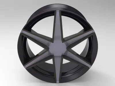 Car Rim 3D model V2