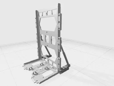 -MHB04-H- Mecha Hangar Bay Hangar only Free 3D print model