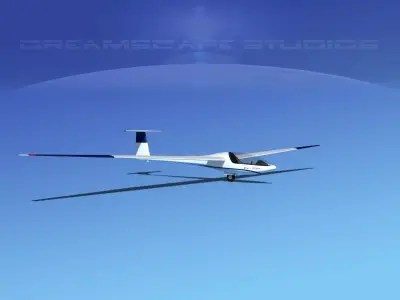 Glaser Dirks DG-200 15-metre Sailplane V08 3D model