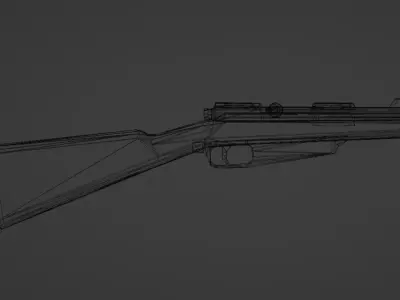 Gewehr 88 bolt action rifle Free low-poly 3D model
