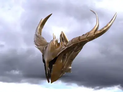 Stag Helmet 3D model