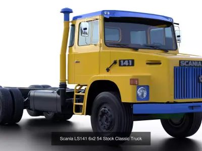 Scania LS141 1970s Classic Truck 3D Model Pack