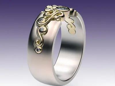 Ring Tracery  3D print model