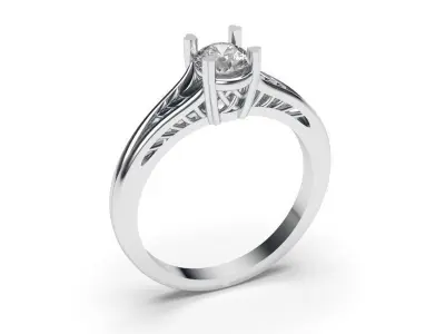 solitaire with ring sizes  8 part S72 3D print model
