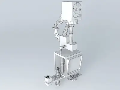Mobile television Free 3D model