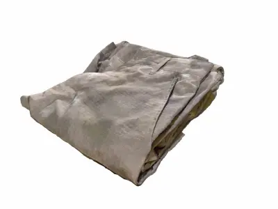 Folded Combat Pants 3D Scan 3D model