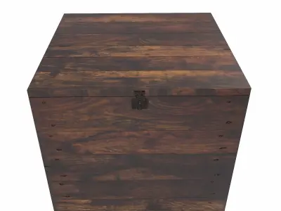 Wooden Crate  box PBR 3d model Low-poly 3D model