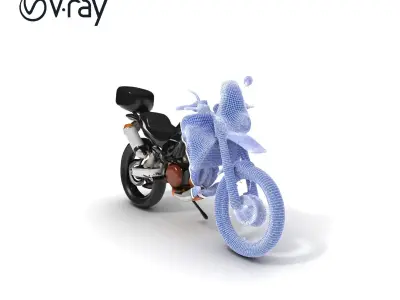 Adventure Motorcycle Model Pack Low-poly 3D model