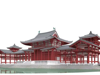 Byodo-in Temple in Kyoto 3D model