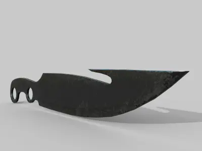Hunter knife Free low-poly 3D model