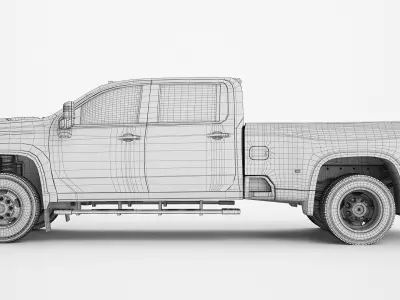 Pickup Truck Generic 02 3D model