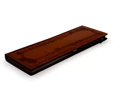 Realistic LeatherBound Journal 3D Model Low-poly 3D model