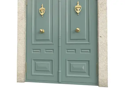 Entrance classic door 137 3D model