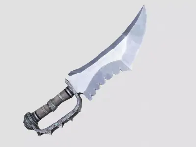 Dagger sword Low-poly 3D model purchase