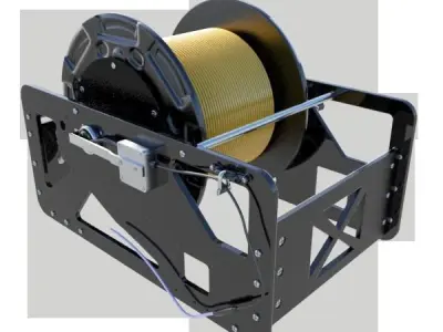 Marine Tether Reel  3D model
