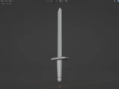Low-Poly Excalibur  Free 3D model