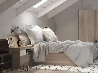 Industrial Bedroom OCTANE RENDER 3D model