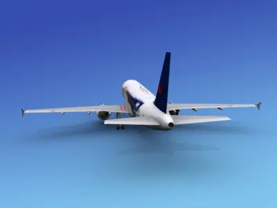 Airbus A320 Air Canada Eagle 3D model