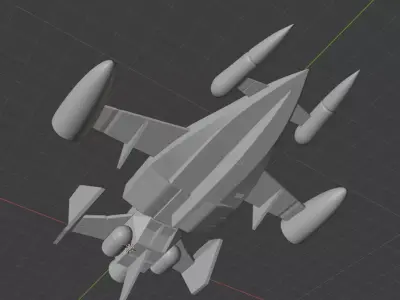 Uchu no Kishi Tekkaman - Angelo dello Spazio - Resin Kit 3D model