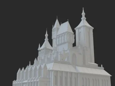 old castle Low-poly 3D model purchase