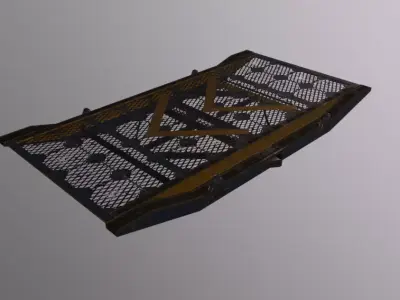 Crane Ramp HideoutVariant Low-poly 3D model