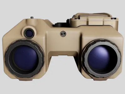 Wilcox Raptar-S Laser Range Finder Low-poly 3D model