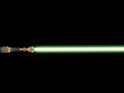 Lightsaber     Obi Wan Kenobi Free 3D model