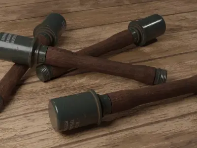 WW2 Hand Grenade 3D model
