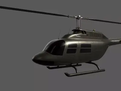 JetRanger AB206B 3D model