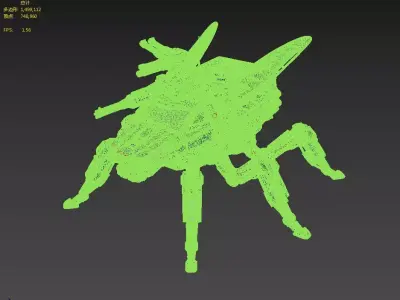 Mech tank 3D model