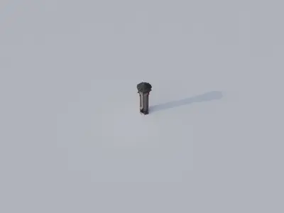 Medieval Archer Tower Low-poly 3D model