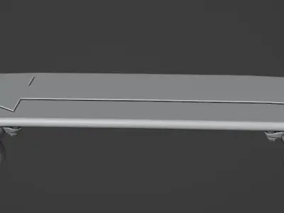 Killua skateboard - Hunter x hunter Low-poly 3D model