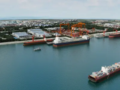 Shipyard Harbor 3D model